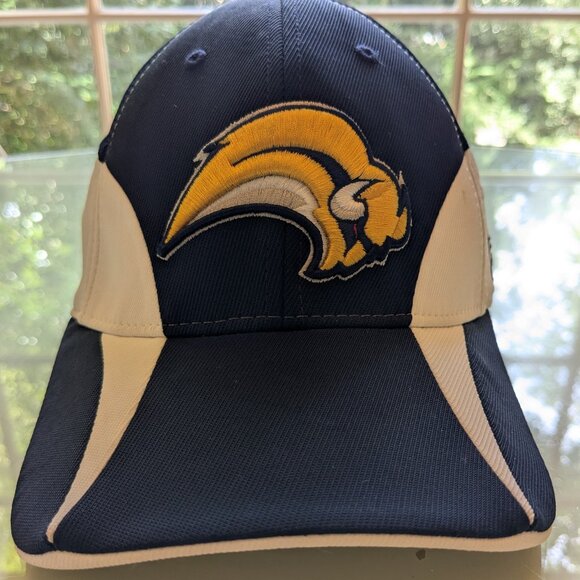 RARE NHL Buffalo Sabres Multi-Color Pro Shaped Flex Fitted Hat By Reebok, 1 Size - Picture 1 of 6
